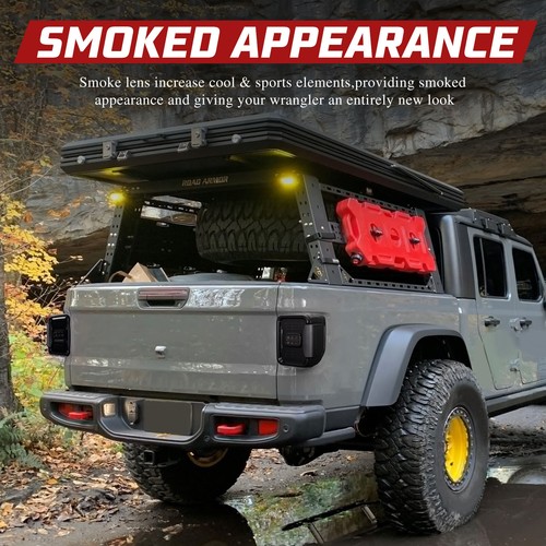 Smoked LED Tail Lamp Brake Reverse Lights Fit for Jeep Gladiator JT 2020-2022 - Picture 3 of 12