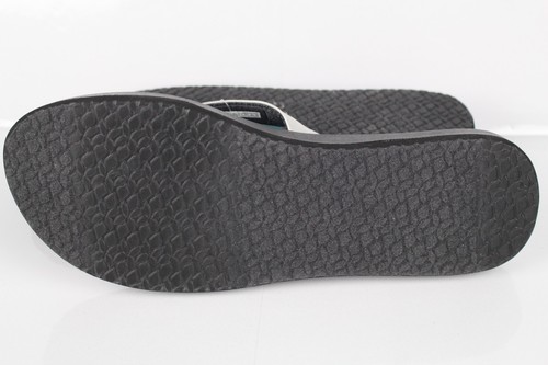 Sandalias para mujer Reef Mia atrevidas chanclas acolchadas plateadas negras CJ6131 - Imagen 4 de 5