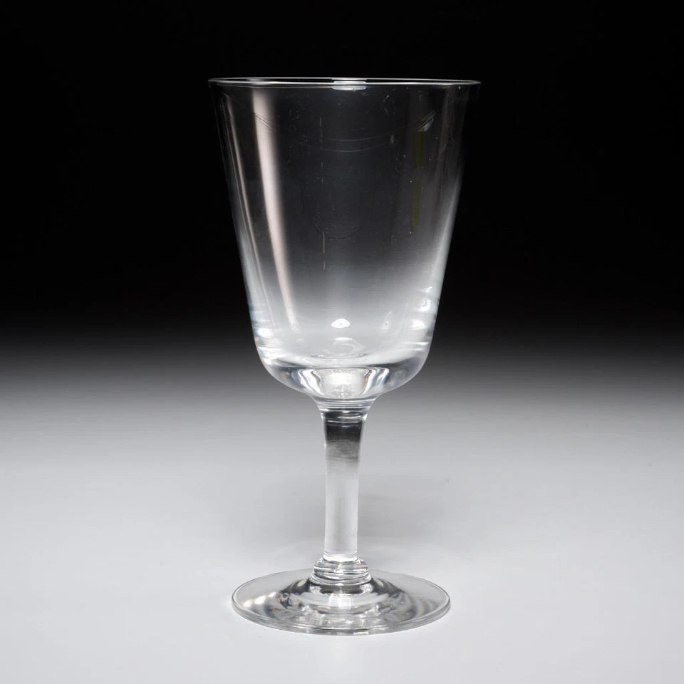 Ralph Lauren Cristal Soplado a Mano Agua Transparente Copas de Vino Par 7"h Foto 2 de 4