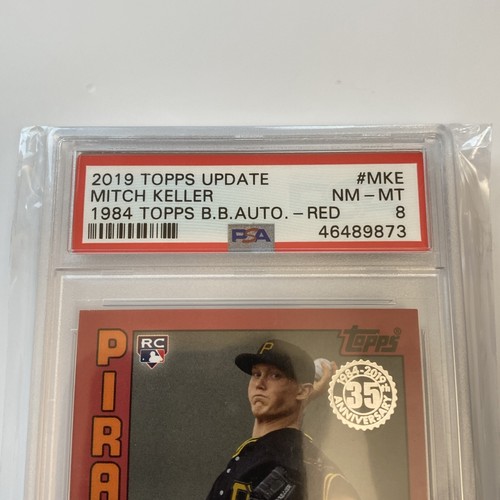 Mitch Keller 2019 Topps Update Series - 1984 Topps Baseball Red Auto Rc #05/25 - Bild 2 von 6