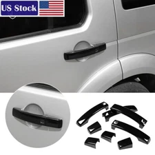 Black Exterior Door Handle Cover Trim For Land Rover Discovery 4 LR4 2010-16 US