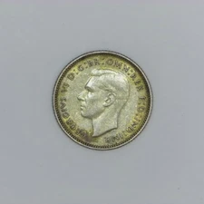 AUSTRALIA 6 PENCE 1942 SILVER #h139