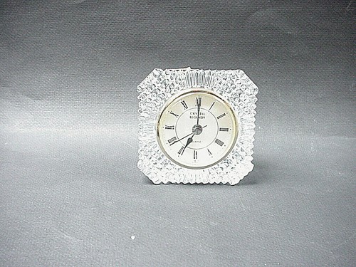 Crystal Legends  "Jubilee" Quartz Desk Clock - 24% Lead Crystal