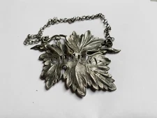 LARGE 1840 STERLING SILVER DECANTER WINE LABEL SHERRY TAYLOR & PERRY BIRMINGHAM