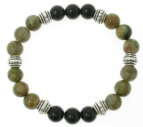 REPRESSED EMOTIONS 8mm Crystal Intention Bracelet w/Description Card- Healing - Picture 2 of 2