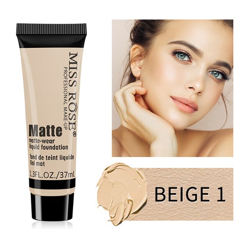 Miss Rose Matte Face Liquid Foundation Cream Concealer Primer Waterproof UK - Picture 13 of 23