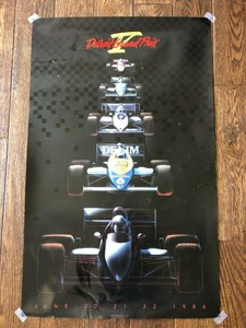 Vintage Original Detroit Grand Prix 1986 Rare Vintage Poster Formula 1 Ebay
