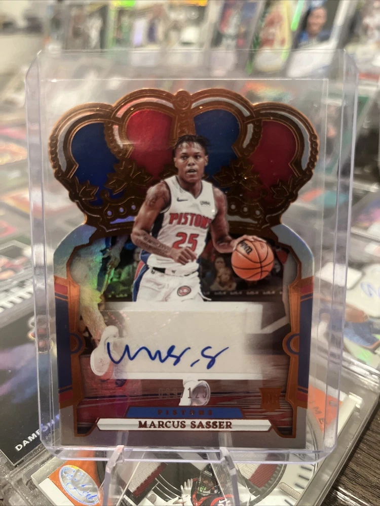 2023-24 Panini Crown Royale - Rookie Crown Autographs #RC-SAS Marcus Sasser /125 (AU, RC)