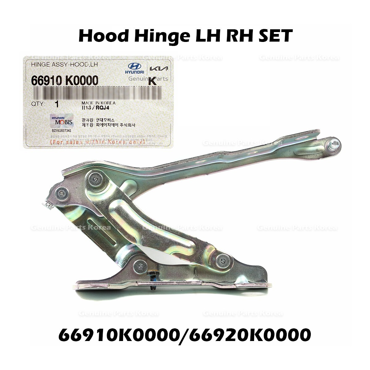 その他 kei Genuine/OEM 66910M6000 HINGE ASSY-HOOD,LH for Kia K3 18 | eBay