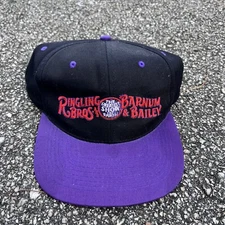 Vintage Ringling Bros and Barnum & Bailey Circus snapback Purple Black