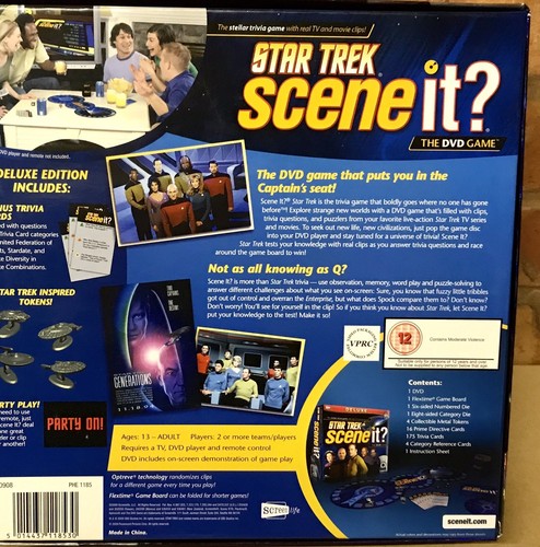 SCENE IT? STAR TREK DELUXE SCREEN LIFE 2009 COMPLETE VGC - Picture 7 of 7