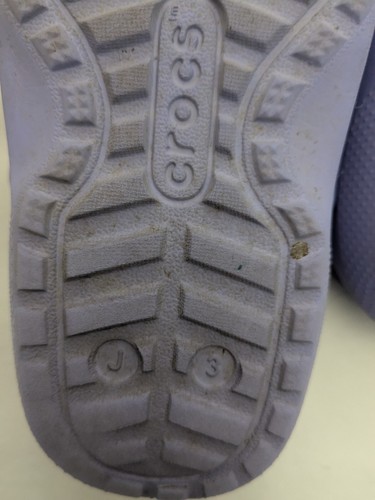 Crocs Lavendel Fleece gefüttert klassische Slipper Clogs Jugend Größe J3 Jibbits - Bild 10 von 10