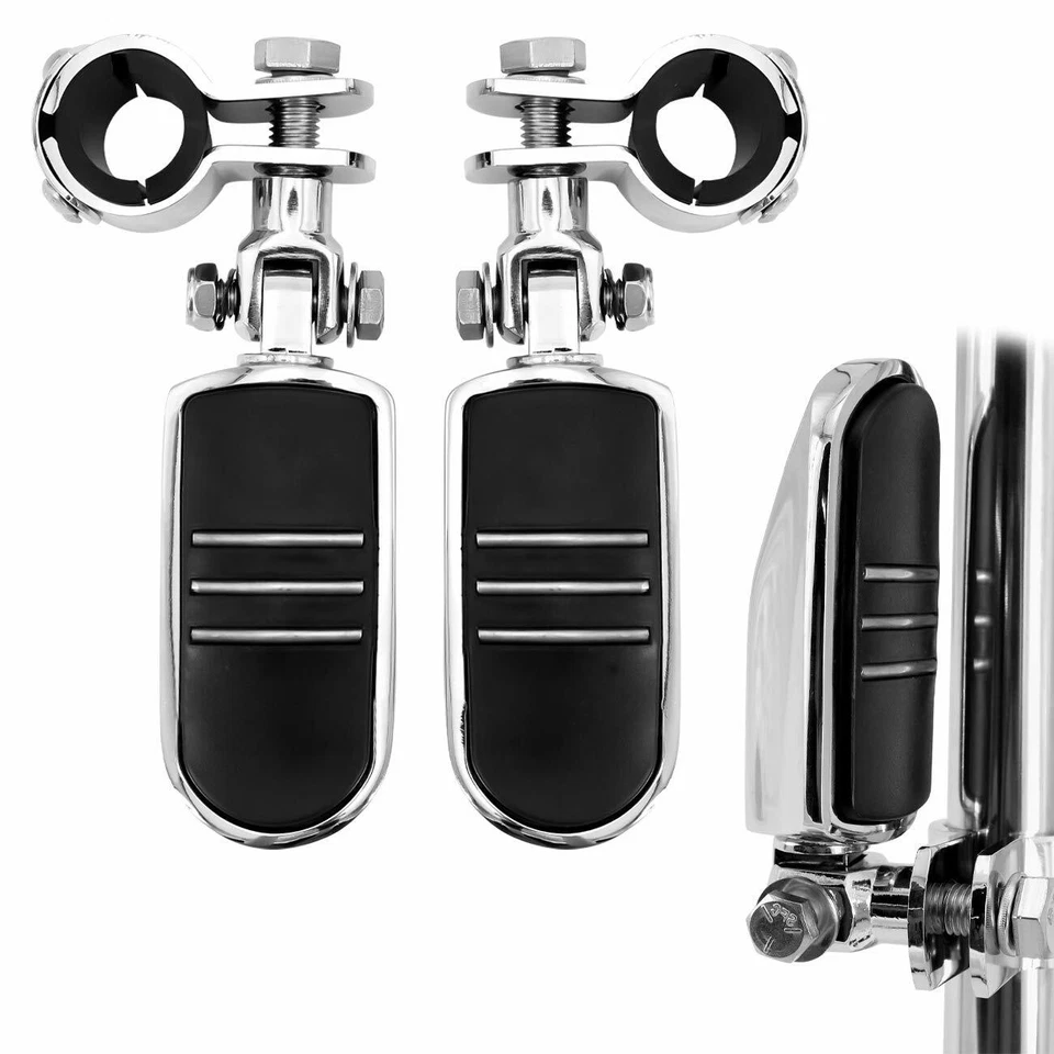 Pedal Highway Foot Pegs 1"" 1-1/4" barra de choque para Yamaha Royal Star Venture Honda - Imagem 4 de 4