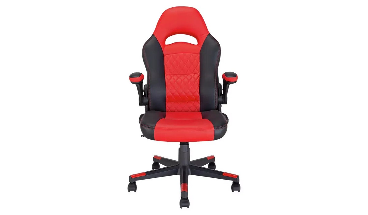 Raptor Faux Leather Gaming Chair Red