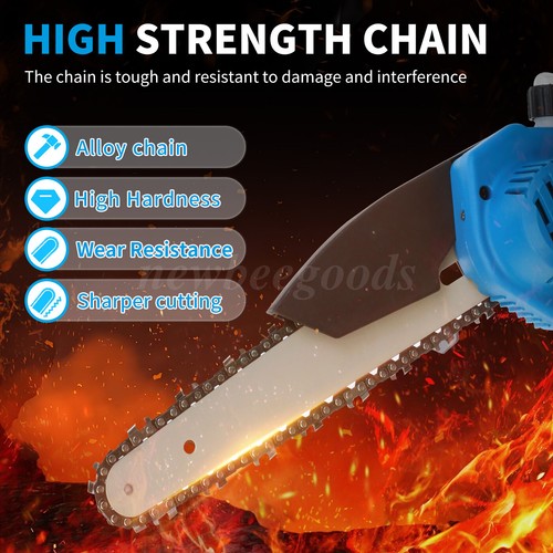 8 inch Electric Mini chainsaw Cordless Handheld Chain Saw W/2 Battery For Makita - Picture 14 of 15