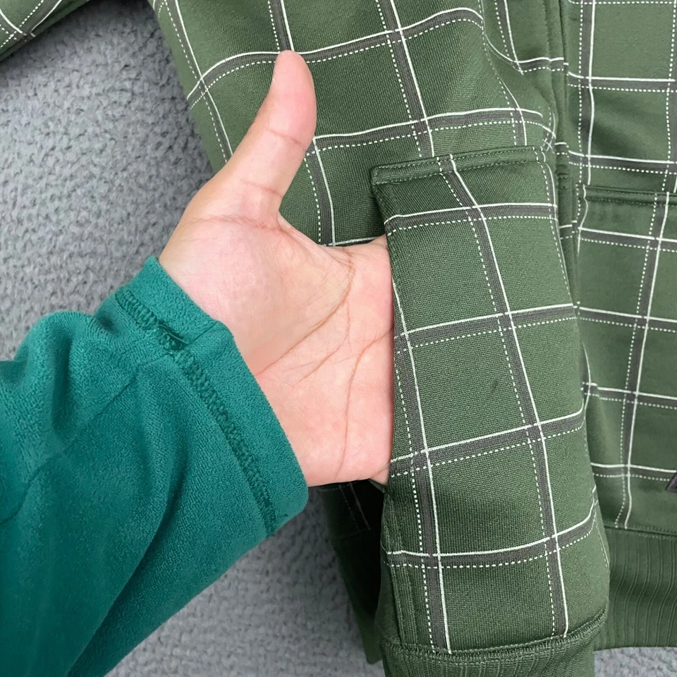 One Industries Jacket Mens Medium Green Plaid Full Zip Monster Army Motorcross Foto 3 de 4