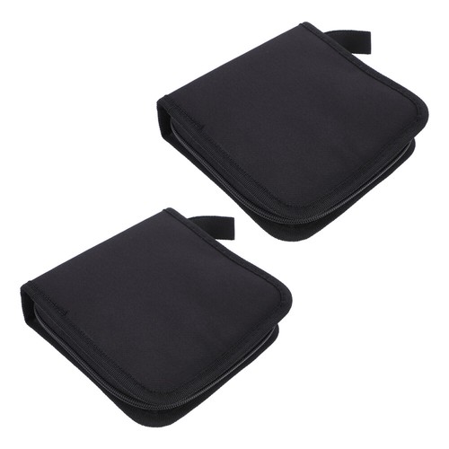 2 Pcs CD Bag Case Holder Organizer Holders Storage Cases for Home