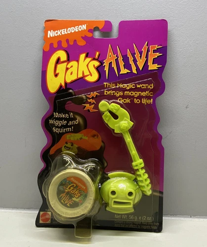Vintage Nickelodeon Mattel 1996 GAK’S ALIVE BLACK Dry NEW SEALED RARE