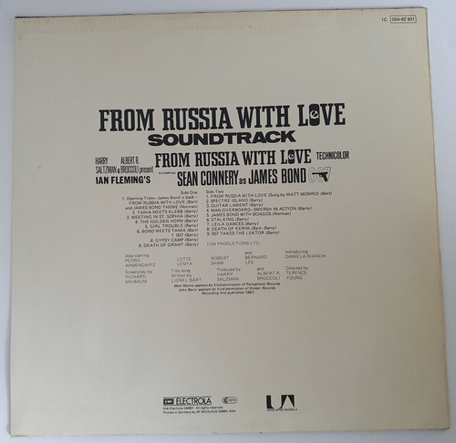 John Barry – From Russia With Love (James Bond) (Vinyl) selten, sehr gut (VG+++) - Bild 2 von 4
