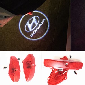 2x LED Logo Door Step Courtesy Welcome Lights For HYUNDAI SONATA MK9 2015-2017