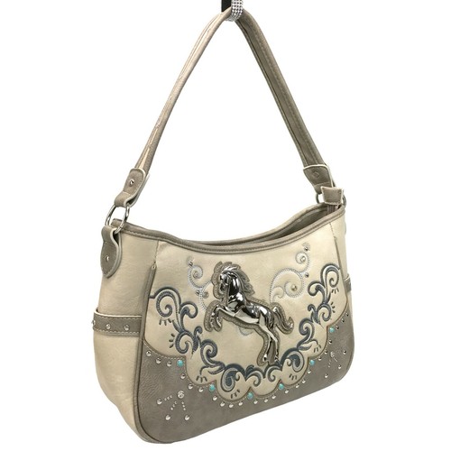 Justin West Mustang Horse Handbag Purse For Girls Women Concealed Carry - Picture 4 of 39