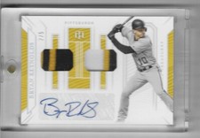 Bryan Reynolds 2019 Panini National Treasures Baseball Auto JSY /5 Pittsburgh