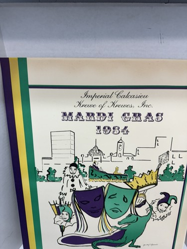 Mardi Gras 1984 Lake Charles Louisiana Poster - Picture 6 of 10