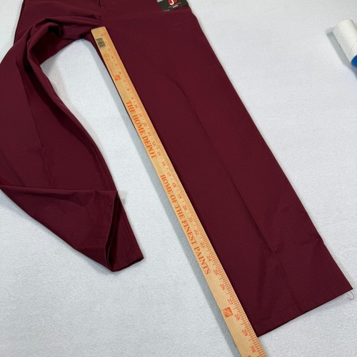 Dickies Boys Flat Front Pants Sz 14 Maroon Reinforced Knee Classic Fit NWT - Picture 8 of 12
