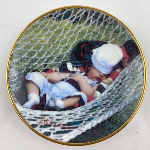 Vintage 1990's Rob Anders -"Moments of Wonder" Miniature Art Plates- 3 1/8" - Picture 16 of 17