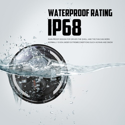 7"inch LED Headlight Angle Eye For Yamaha XJ XS 250 400 600 650 750 850 1100 - Bild 5 von 12