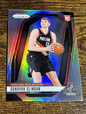 DONOVAN CLINGAN 2024-25 Panini Prizm Rookie Silver Refractor #221 RC Blazers