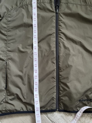 Timberland Reversible Jacket Lined Thermal Windbreaker Dark Green Unisex - Picture 4 of 19