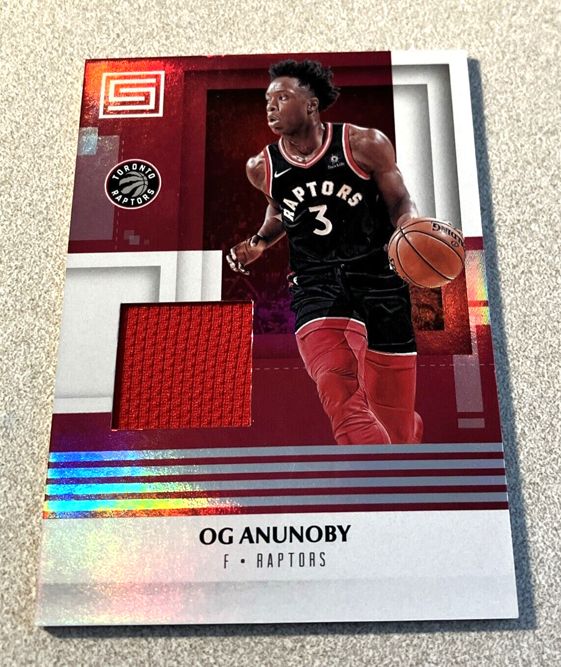 2017-18 Panini Status RC Materials #M-OGA OG Anunoby Raptors