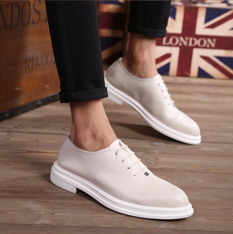 Uomo Toe Flat Lace Up Pelle Breathable Pointed Toe Uomo Business Oxfords Scarpe Zsell a5db91 Uomo Toe Flat Lace Up Pelle Breathable Pointed Toe Uomo Business Oxfords Scarpe Zsell a5db91