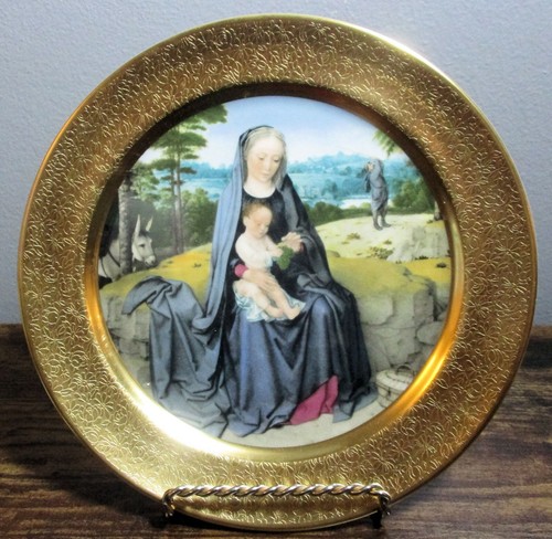 PICKARD 1978 Ltd. Edition Christmas Plate "The Rest On The Flight Into Egypt" - Picture 2 of 6