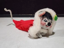 1972 Vintage Annalee Mobilitee Christmas Mouse In Red Stocking Original Tag 9"