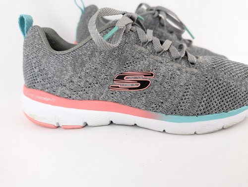 Zapatillas deportivas SKECHERS Skech-Knit ligeras para mujer grises zapatos espuma viscoelástica talla 6,5 - Imagen 3 de 13