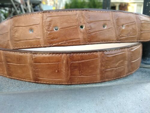 Wild Alligator leather Belt Skin Gator Hide Golf Causal Dress Belly Pro DE2 - Picture 2 of 12