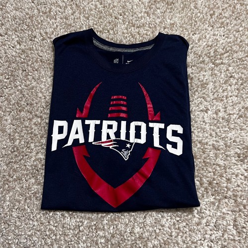Camisa New England Patriots Hombres Grande Azul Nike Dri Fit Equipo Ropa NFL Fútbol - Imagen 4 de 13