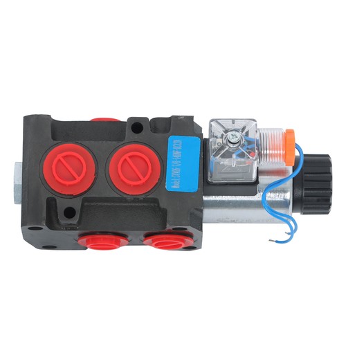 12VDC 6 Port Hydraulic Solenoid Diverter Selector Valve 1/2"BSP 13GMP 210 Bar - Picture 2 of 10
