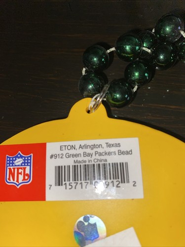 Green Bay Packers NFL Football Team Karneval Perlenkette - Bild 2 von 3