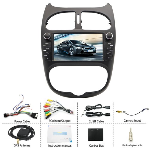 7'' Stereo Radio GPS Navigation 4+32GB Head Unit For Peugeot 206 1999-08 Carplay - Picture 3 of 23