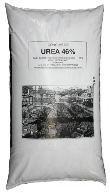 VIALCA SRL UREA AGRICOLA 46% KG 25 Concime Organico Azotato - Alto contenuto di Azoto 46%