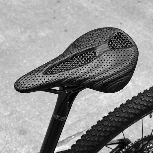 RYET Sella Bici Carbonio Stampata 3D 145/155MM Leggera 130g Unisex Strada MTB Gr - Foto 2 di 11