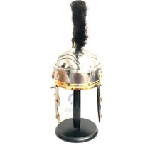 Roman Centurion Helmet With Black Plume Roman costume Roman Legionary Helmet