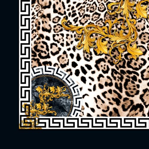 Monohome Luxury Leopar Greek 3D Cotton Sateen Duvet Cover Set - Picture 6 of 11