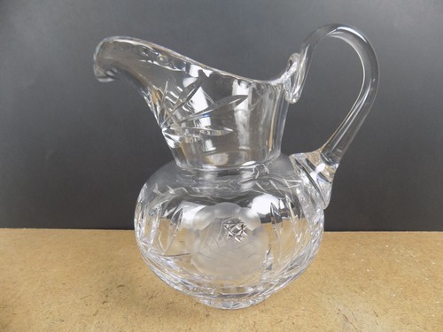 Crystal Clear Industries Cut Flower Rose Pitcher #2704 Poland    - Picture 1 of 4