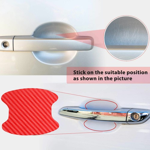 4x Accessories Car Door Handle Protector Film Anti Scratch Stickers For Nissan - Foto 9 di 12