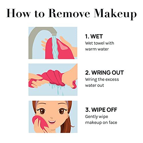 Microfiber Face Cloth Makeup Erase Remover Face Towels Reusable Microfiber - Picture 6 of 7