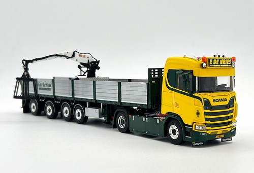 Scania S normal CS20N 4x2 brick trailer 4 axle "E.de Vries" WSI truck models - Picture 4 of 6